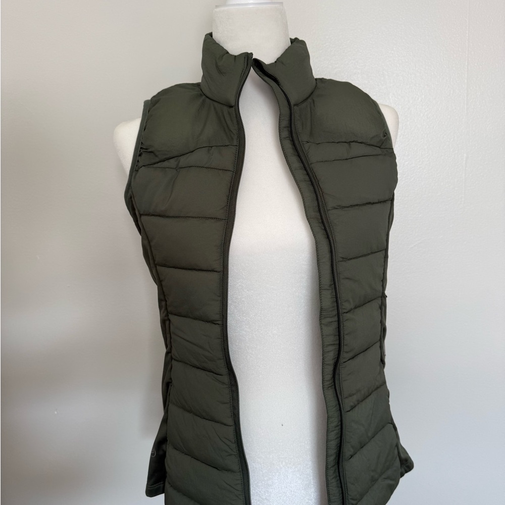 Savvi Women's Olive Quilted Vest